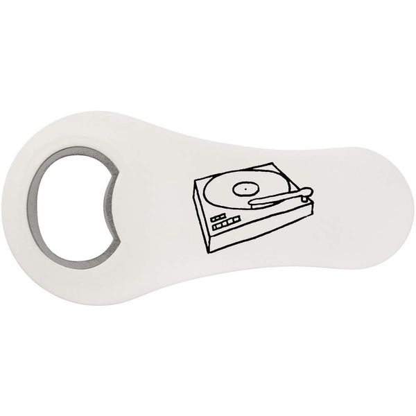 Azeeda 'Record Player' Bottle Opener Fridge Magnet (BO00028706)