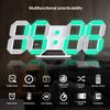 Colorful 3D LED Desk Alarm Clock Remote Control Adjustable Multifunctional