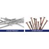 400pcs Hardware Nails Assortment Kit, Picture Hanging Nails, Galvanized Nails, S