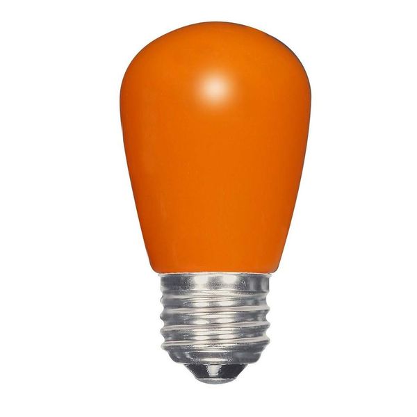 Satco S9173 Medium Light Bulb in Bronze/Dark Finish, 3.31 inches, Orange