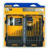 IRWIN Tools 314015 Black Oxide Metal Index Drill Bit Set, 15pc
