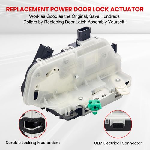 SYERAL Front Left Driver Side Power Door Lock Latch Actuator Compatible with 2009-2014 Ford F-150, 2010-2014 Mustang, 2011-2019 Explorer, 13-19 Taurus 10-14 Lincoln Mark LT Replacement# 9S4Z5421813A