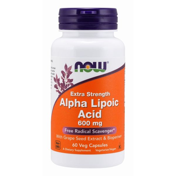 NOW Supplements - Alpha Lipoic Acid 600 mg 60 Veg Capsules