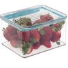 2 iDesign Plastic Pantry/Kitchen Storage Freezer and Fridge Organize
