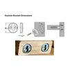 Keyhole Hanger Bracket Heavy Duty 4 Piece kit 30mm flush bracket (4 Piece)