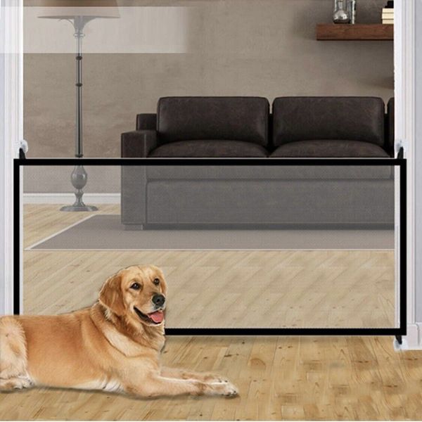 Large Pet Dog Baby Safety Gate Mesh Fence Portable Guard Indoor Home Kitchen Net