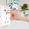 DEWIN Smart Timing Socket, Timer Switch with USB Type-C Port UK Plug Controller Programmable Countdown Socket for Household Appliances, Smartphone, Tablets