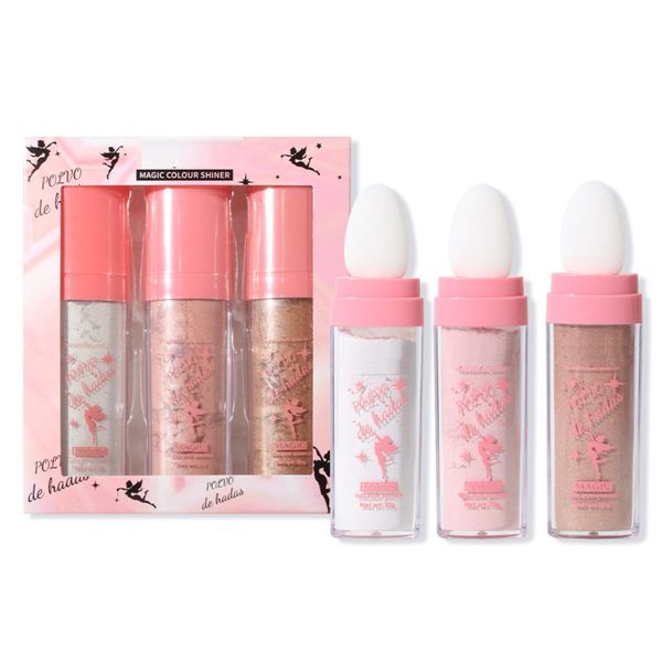 KARLOR Körper Highlighter Puder Stick, 3 Pcs Körper Glitzer Puder Gesicht Glitzer Body Schimmer Glow Gesicht Highlighter silber rosa braun Körper Illuminator Body Glitter Powder Wange Gesicht Beine