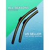 Windshield Wiper Blades OEM Quality J-Hook For 2010-2013 Mazda 3