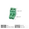 uxcell 12pcs KF2EDG 5.08mm Pitch 2P Plug In Block Connector Socket