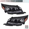 Headlights Assembly For Chevy Malibu 2013-2015 Left+Right Replacement Projector