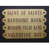  HALTER PLATE XLARGE Solid Brass Custom Engraved Horse ID Name Tag .032"