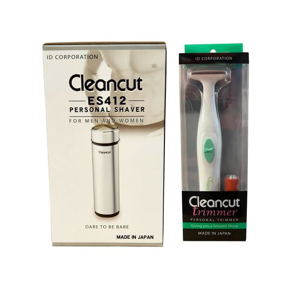 ES412 Cleancut Personal Shaver and Model PS335 T Handle Trimmer Value Combo Package