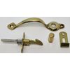 PUSH BUTTON LATCH cast brass cabinet handle pull catch door drawer antique vinta