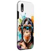 iPhone XR Chimp Sunglasses Chimpanzee Monkey Funny Art Print Graphic Case