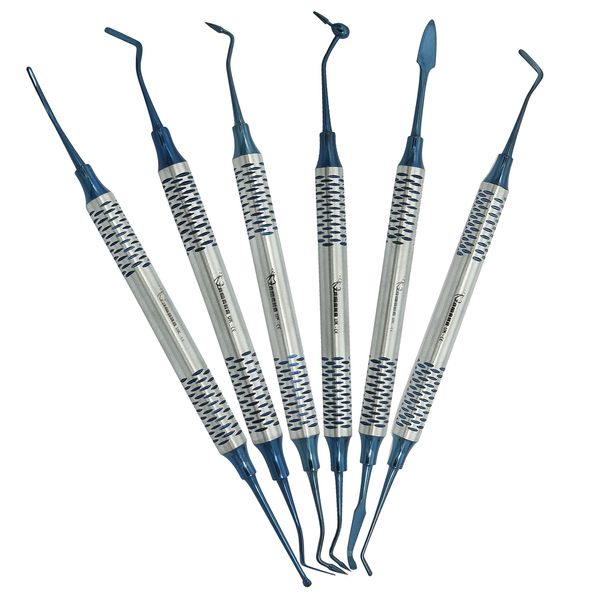 ZAMAHA UK Dental Composite Glass Ionomer Amalgam Filling Instruments Kit Dental Composite Glass Ionomer Amalgam Filling Instruments Kit