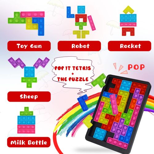Boys Toys Age 3 4 5 6 7, Kids Toys Age 4-5-6-7-8 Year Old Boy Gifts IQ Puzzle Games 4-9 Year Olds Boys Girls Birthday Presents Poppet Fidget Toy for Toddlers Kid Adults Stress Relief Sensory Toys