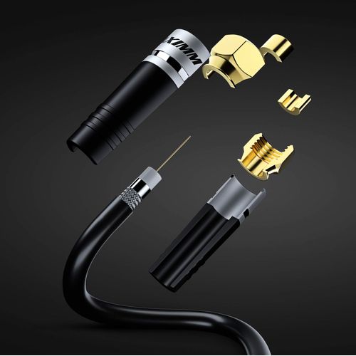 Maximm RG6 COAXIAL Cable - Triple Shielded, Non-Oxygen Copper Cable Wire for TV, Internet & More 20ft / Black