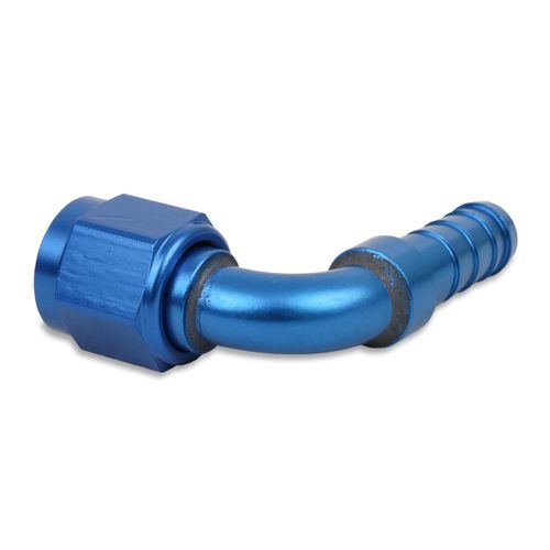 Earl's 709106ERL Auto-Crimp Hose End - 90 Degree - Size -6 - Blue