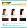Rishiri Hair Color Treatment, Glossy Plus, Black, 2 Pieces + Horsehair Brush & Comb for Color Care
