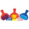 Baker Ross AF731 Sponge Patterned Rollers (Set of 6), Asst Colours