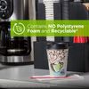 Dixie PerfecTouch Paper Hot Cups and Lids Combo, 10 oz, Multicolor, 50 Cups/Lids/Pack