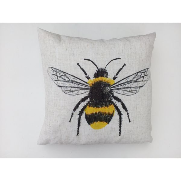 CUSHION BBB BUMBLE BEE 17"X17"