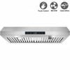 30in Under Cabinet Kitchen Range Hood 600CFM 3-Speed Remote Touch Control w/LEDs
