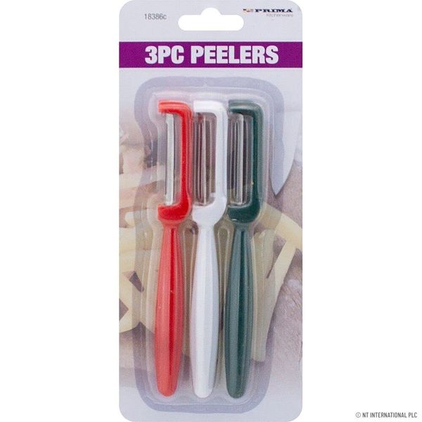 New Kitchen Pack of 3 Peeler Set with Handle