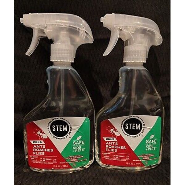 2x Bug Spray Kills Ants, Roaches, Flies Plant-Based Active Pet Safe 17oz X2=34oz