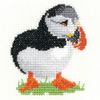 Heritage Aida Puffin Counted Cross Stitch Kit, 6 x 7 cm