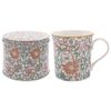 William Morris Pink & Rose Ceramic Mug in Round Tin