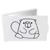 Azeeda 'Cute Beaver' Compact/Travel/Pocket Makeup Mirror (CM00012418)