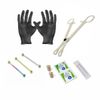 Industrial Barbell Piercing Kit 12 Parts Scaffolding 14G 38mm Solid Titanium.