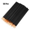 VOCOSTE Eyeliner Brush Applicator with Cover Makeup Applicator Black 50pcs