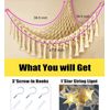 Stuffed Animal Storage Hammock with LED Light Jumbo Wall Corner Organizer