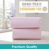 Clair de Lune 2 Pack Fitted Jersey Cotton Cot Sheets 60 x 120 cm (Pink)