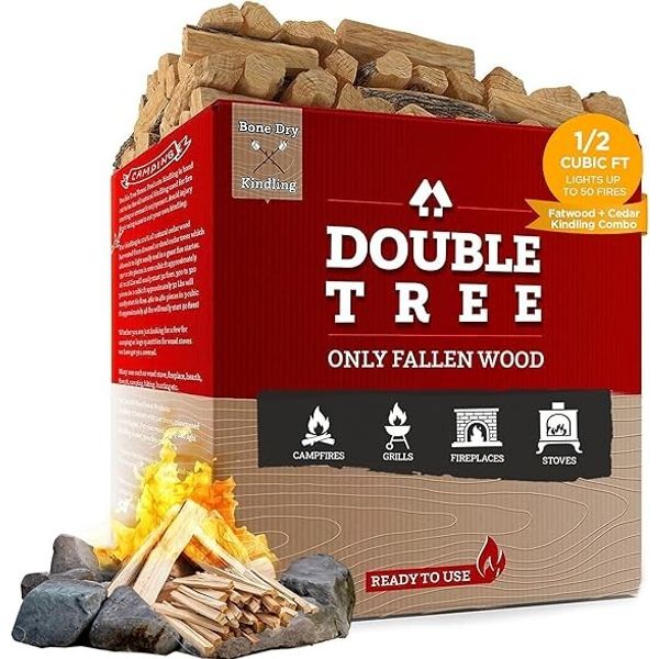 Fatwood & Incense Cedar Kindling Combo, Eco-Friendly, Long Burning Fire Logs