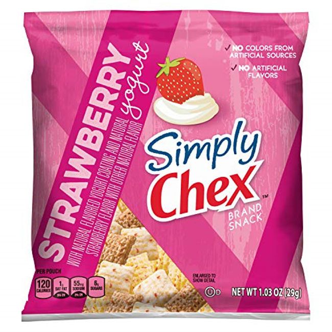 Simply Chex Snack Mix, Strawberry Yogurt, 60Count