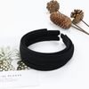 20 Pack Women Plain Black Cloth Covered Thin Hard Plastic Headband Hairband Elastic Hair Hoop Holder Clasp Tiara Crown Headpiece Accessories DIY