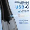 MOCEL Water Dental Flosser Oral Irrigator with 5 Modes, 350ml Cordless Water Teeth Cleaner Pick 6 Tips, IPX7 Waterproof Rechargeable Portable Powerful Battery for Travel & Home Braces & Bridges Care