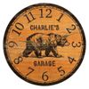 Personalized Black Bear Clock- Black Bear Lodge Clock