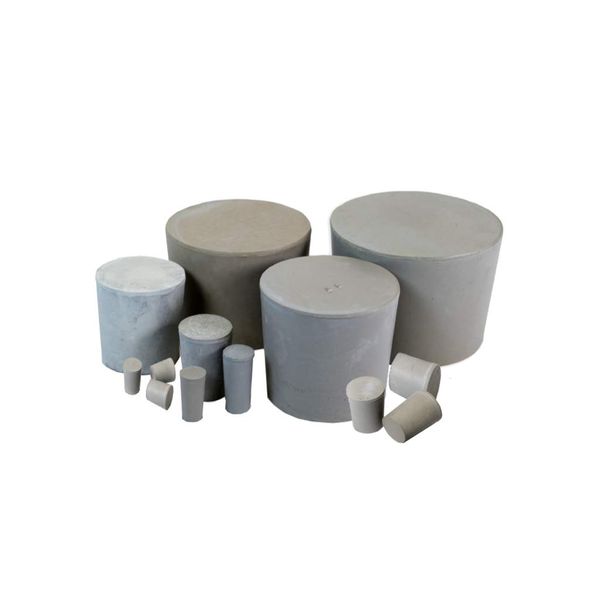Grey Solid Neoprene Rubber Bungs NB027 / Stopper No 27 for Tubes & Bottles (20 pcs)