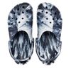 Crocs Unisex Classic Marbled Clogs, white black