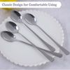 Latte Spoons Set of 24, PionStar Stainless Steel Long Teaspoons Set, 7.7 Inch (19.5cm), Dishwasher Safe, Tea Spoons/Sundae Spoons/Coffee Spoons/Cake Spoons/Dessert Spoons for Home/Restaurant