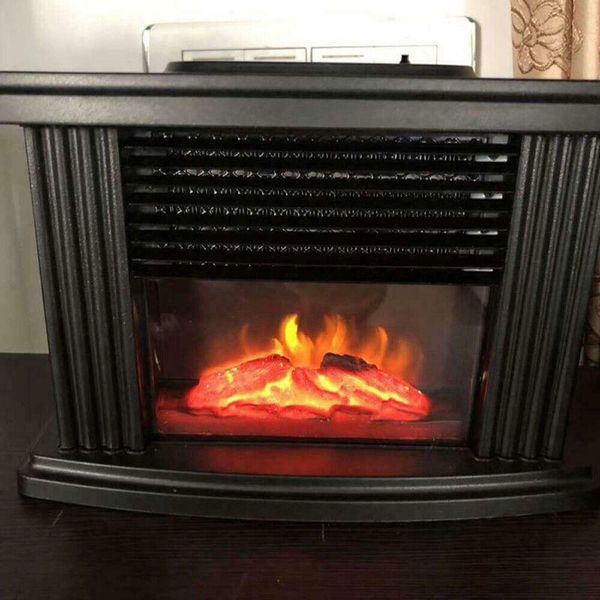 000W Electric Fireplace Standing Space Heater Stove 3D Flame Log Burner