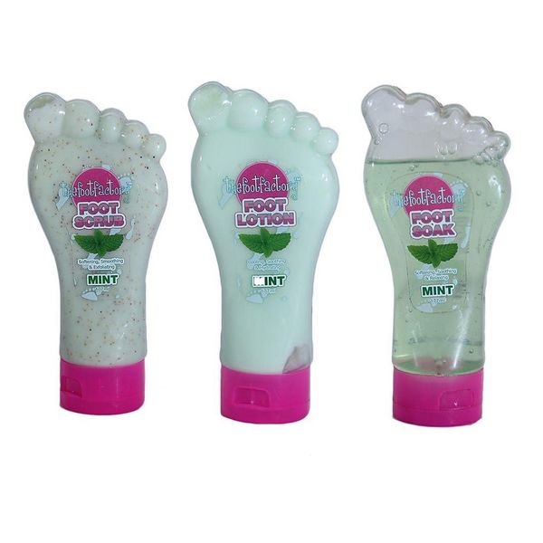 The Foot Factory Soak Lotion Scrub Mint Kit