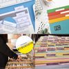 55 Pcs Hanging File Folder Tabs with 55 Pcs Inserts,Folder Labels,2-Inch Plastic Hanging Label Clear Inserts Tab,Clear Hanging Folder Tab for Hanging Differentiated Folders