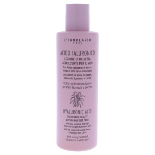 L'Erbolario Hyaluronic Acid Softening Beauty Lotion – Face Moisturizer for Dry Skin - Nourishing and Elasticity-Boosting Facial Moisturizer - 6.7 oz