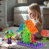 350 Pieces Kids Creative Building Blocks Toy Set Snowflake Construction Educational Kit